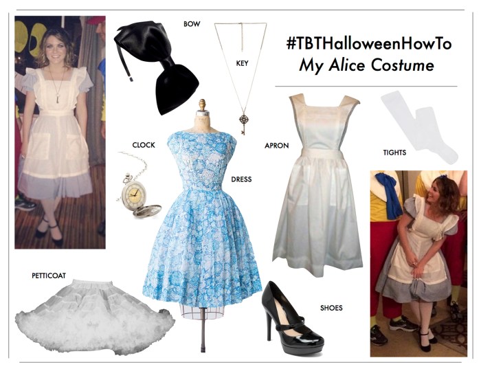 Alice in the wonderland costume diy