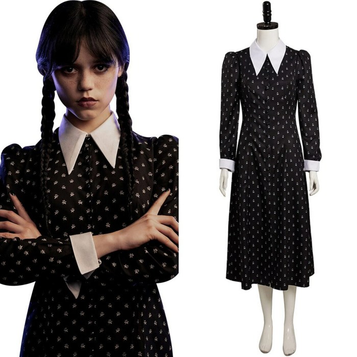 Wednesday addams costume diy