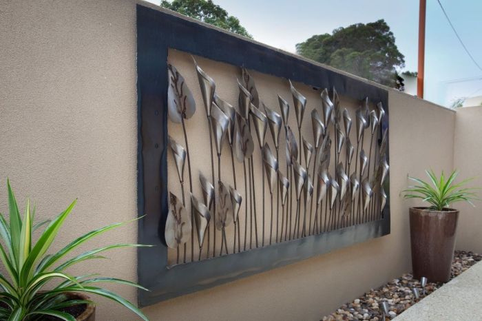 Metal wall decor outdoor