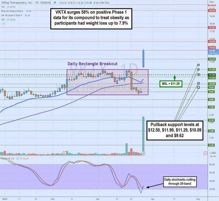 Stock price viking therapeutics