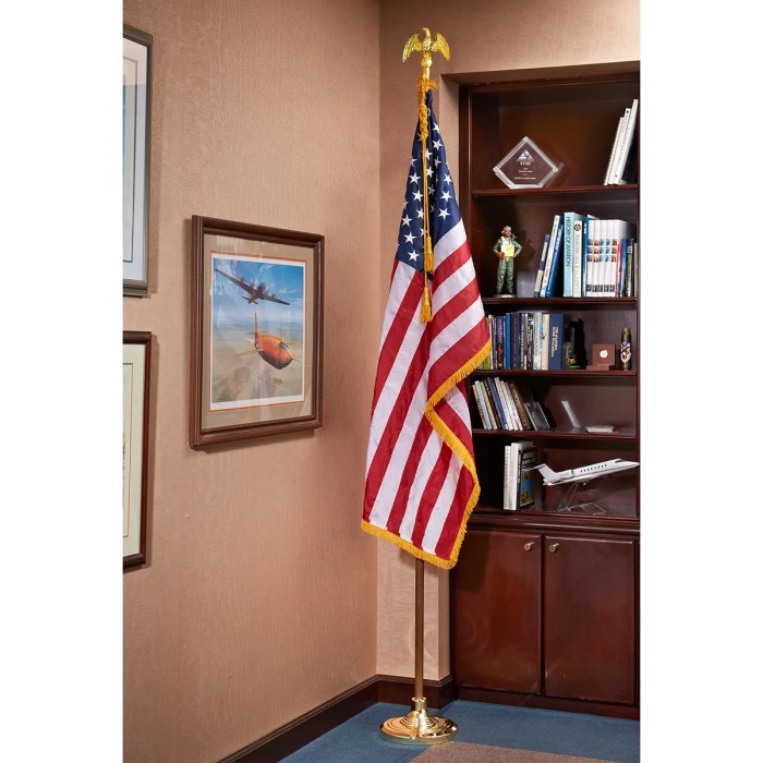 Decorating with flags inside