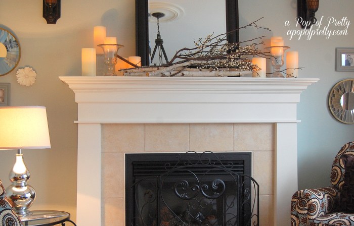 Fall mantel decorating ideas