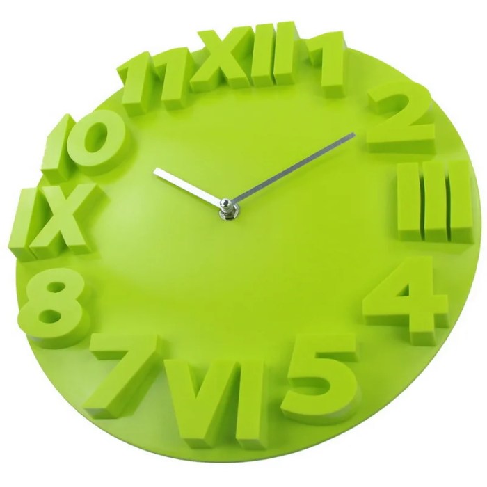 Clock face made of plastic for decorating