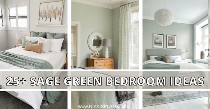 Sage green bedroom decorating ideas