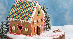 Gingerbread house decorating