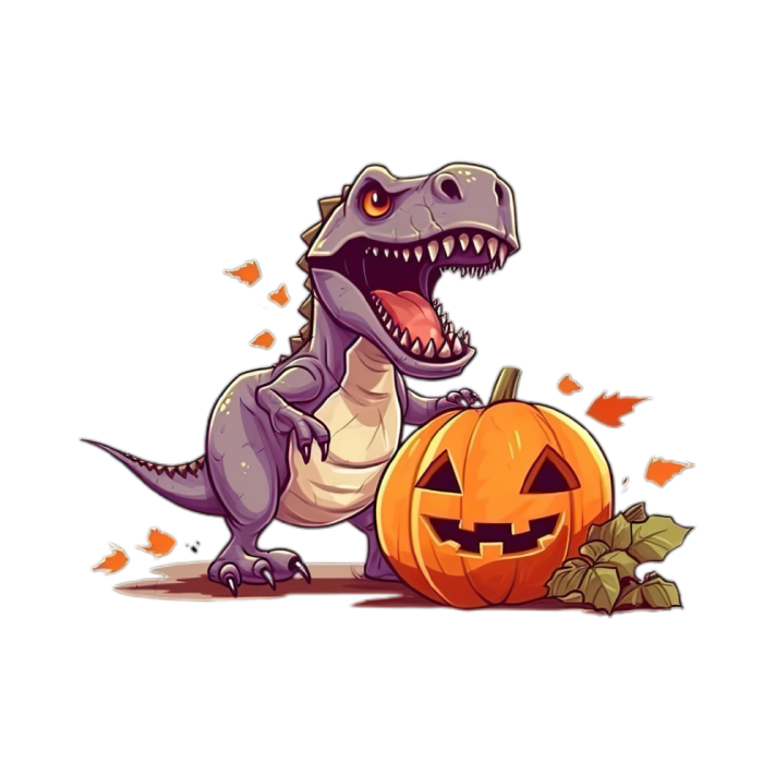 Halloween t-rex dinosaur pumpkin decorating kit